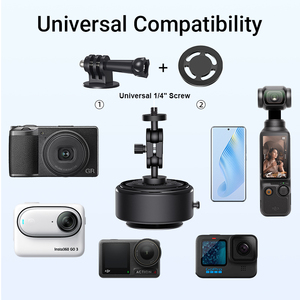 Giá đỡ điện thoại ô tô bằng nhôm, linh hoạt, hút chân không, gắn kính chắn gió, bảng điều khiển, thuyền, xe cộ, dùng cho DJI Action 5 Pro - Product Image 4