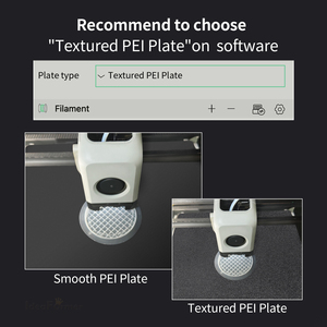 Accesorios para Impresora 3D, Placa de Construcción PEI de Doble Cara, Negra Lisa + Revestimiento Esmerilado, 257x257mm, Ideaformer 270g, Usada en Bambu Lab - Product Image 2