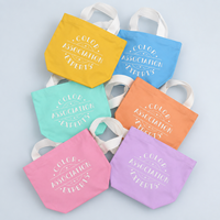 Tas Kanvas Mini Grosir Logo Kustom Wanita Tas Jinjing Kanvas Grosir Ramah Lingkungan Tas Belanja Dapat Digunakan Kembali