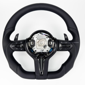 Volante in Pelle Riscaldato per <span class=keywords><strong>BMW</strong></span> Serie F <span class=keywords><strong>M</strong></span> Sport F10 535i 550i <span class=keywords><strong>F20</strong></span> F30 340i X5 F15 F31 F82 M4 F32 F33 F36 F22 F11 - Product Image 3