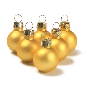 1 inch mini glass christmas balls for decoration Eco-friendly