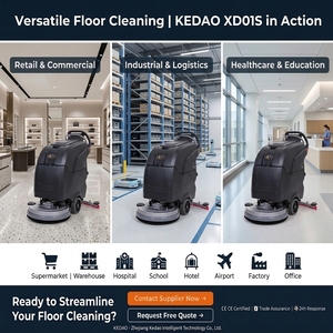 XD01S High Quality Easy-to-Operate Floor Cleaning <b>Machine</b> <b>Walk</b>-Behind Floor Hand Push Floor Scrubber - Product Image 6