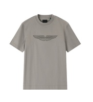 Camiseta Casual para Hombre 2026 con Pedrería, Ventilada, de Algodón Puro, Talla Grande, Estilo Retro, Exquisita y Transpirable