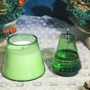 Lámpara de aceite de mecha moderna para decoración navideña ODM/OEM, lámpara de queroseno de vidrio, adornos para velas, lámpara de aceite de vidrio, candelabro - Product Image 3