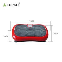 TOPKO Nouvelle mise à niveau Fonctionnement silencieux et sûr Télécommande Plaque vibrante de fitness à domicile confortable et efficace