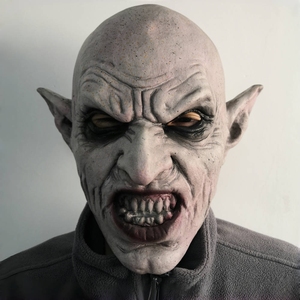 Masque en latex de vampire amusant et original pour Halloween, accessoire de costume et de fête tendance pour festival - Product Image 1