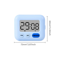 Mini minuteur de cuisine numérique avec dos magnétique, écran LCD, compte à rebours et compte à rebours progressif pour la cuisine, la pâtisserie, la salle de classe et l'étude