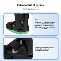 Botte de marche orthopédique universelle réglable Tongyao en PP, attelle de soutien de la cheville pour fracture, avec coussin d'air médical