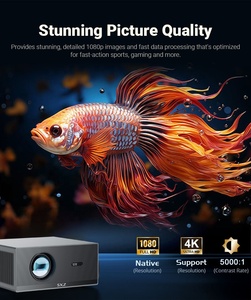 Projecteur de jeux vidéo intelligent Full HD 3D pour cinéma maison, projecteur de films 1080P 800 ANSI Lumens haute luminosité, projecteur numérique 4K pour téléphone 5G - Product Image 3