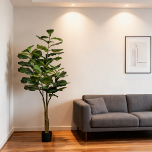 Árbol de Ficus Lyrata Artificial de 185 cm, Altamente Realista, para Decoración del Hogar y la Sala de Estar, Venta al por Mayor de Nifloral - Product Image 3