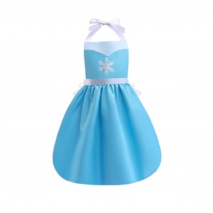 Delantal de <span class=keywords><strong>Princesa</strong></span> para Mamá e Hija, Diseño de Elsa, Anna, Blancanieves y Bella, Conjunto Familiar a Juego, Delantal para Hornear, Pintar, Vestido Tipo Blusa - Product Image 2