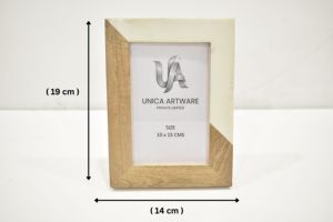 Ensemble de 3 cadres photo en bois naturel et ivoire, cadres photo décoratifs modernes pour la maison et le bureau, prix d'exportation - Product Image 4