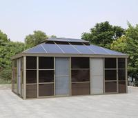 Rumah Luar Ruangan Modern 4x6m dengan Atap Miring Polikarbonat Ringan & Peredam Suara Buatan Guangdong untuk Penggunaan Hotel/Patio/Villa
