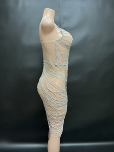 Fabricante de vestidos personalizados Nocance Novance, pedidos pequeños, suministros para fiestas con borlas, vestido elegante para mujer para graduación - Product Image 2