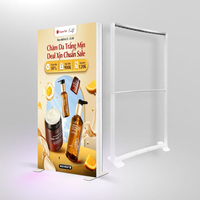 Affichage lumineux pour salon professionnel en intérieur, boîte à lumière publicitaire LED SEG éclairée, boîte à lumière en tissu LED, cadre en aluminium, toile de fond
