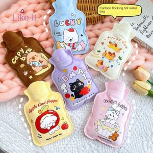 Flocking High Density PVC Small Water Injection Hot Water <b>Bag</b> Winter Student Portable <b>Mini</b> Cartoon Cute Hand Warmers - Product Image 4