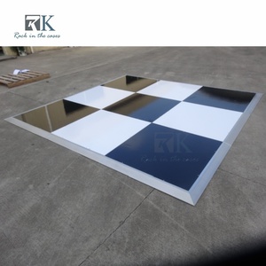 High Quality <b>White</b> and Black Panel Modern Dance Floor Panel for Wedding Decoration - Product Image 2