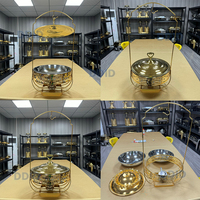 Hotel- und Restaurant-Chafing-Dish-Set aus Edelstahl (8L) mit Hängedeckel – Ideal für Bankette & Partys, Speisenwärmer und Präsentation