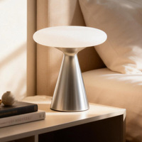 Lampe de bureau LED ovale simple et minimaliste moderne, alimentée par courant alternatif, pour chambre à coucher, salon, hôtel