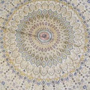 YILONG 366x366cm <strong>Large</strong> Circle Hand Knotted Silk Carpets Living Room <strong>Round</strong> Area <strong>Rug</strong> - Product Image 3