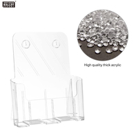 Présentoir clair acrylique pliable moderne pour l'affichage de vêtement