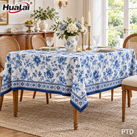 Nappe ronde en polyester imprimée sur mesure OEM, effet lin plissé, pour décoration de maison et de mariage, 120 pouces