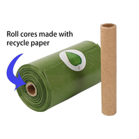Sac à crottes de déchets de caca de chien en plastique PE biodégradable et compostable écologique avec logo personnalisé avec distributeur