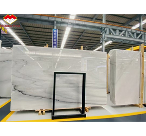 Panel de Pared de Mármol Blanco Colombiano Personalizado con Vetas Grises, <span class=keywords><strong>Gran</strong></span> Losa Pulida, Diseño Moderno para Fondo de TV - Product Image 6