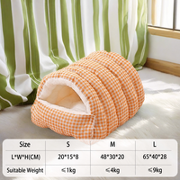 Lit pour chat et chien personnalisé OEM ODM, en polaire arctique chaud, lavable en machine, doux et confortable pour toutes les saisons, fournitures pour animaux de compagnie en gros