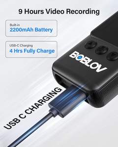 BOBLOV A23 미니 1080P HD 야간 투시 비디오 레코더 소형 착용형 카메라 바디캠 - Product Image 4