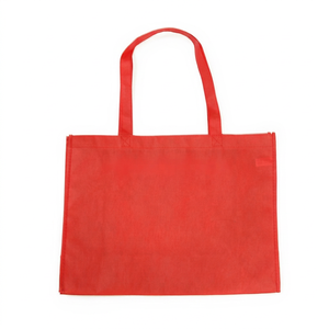 Custom Non <b>Woven</b> Eco-Friendly Solid Advertising <b>Tote</b> <b>Bags</b> Two Handles 4-Side Silk Printing Cross Stitch No Laminated Green Color - Product Image 1