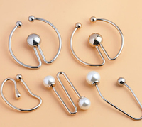 Accessoires de mode, forme irrégulière, boucle à clip détachable en alliage de zinc, logo personnalisé, écologique, pour maillots de bain, vêtements