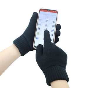 Guanti termici Touchscreen in maglia ispessita Smart Phone in acrilico guanti e guanti sportivi all'aperto da uomo fodera in pile invernale - Product Image 2