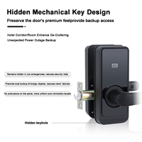 Sistema Electrónico Digital de Cerradura de Puerta con Tarjeta Inteligente RFID para Habitaciones de Hotel, Cerradura de Puerta de Hotel con Sistema de Software de Gestión