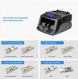 Счетчик банкнот 2828C с УФ/МГ детектором, многофункциональный, высокоточный, с ЖК-дисплеем - Product Image 6