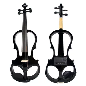 Chất lượng giá rẻ vân sam hàng đầu và Maple trở lại Violin nhạc cụ bóng Matt Đen Violin