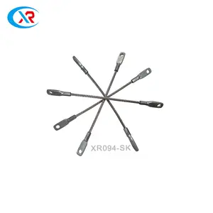 Cabo de aço galvanizado de segurança 7*7 para cabo de aço, cabo de aço com detalhes de um laço e segurança de dedos, 1.5mm