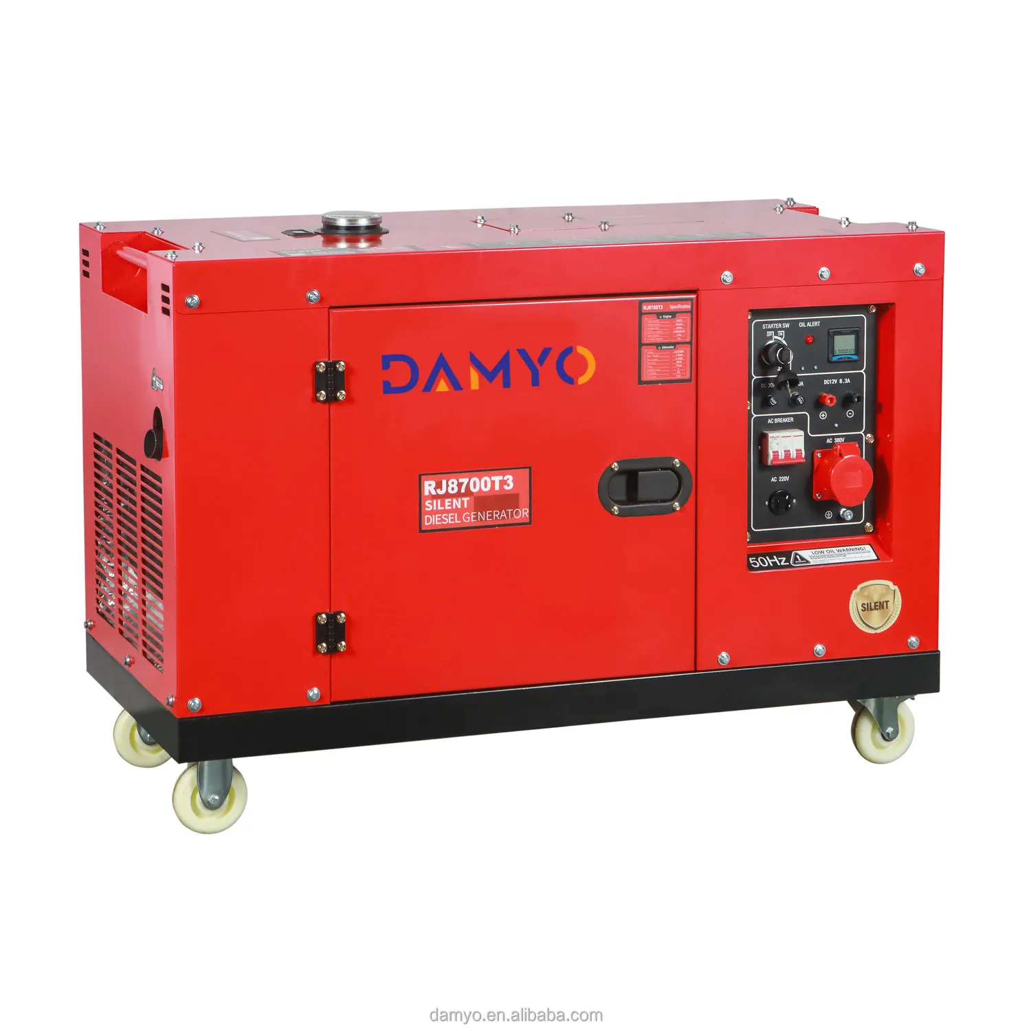 5500W 5.5KW silent industry use silent rent diesel generator generatore diesel di tipo silenzioso raffreddato ad aria