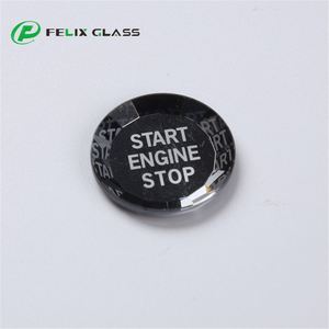Verre trempé personnalisé avec impression sérigraphique pour bouton de démarrage et d'arrêt du moteur, bouton délicat à pression - Product Image 1