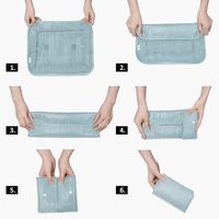 Nouveaux cubes de rangement pour bagages, 7 pièces, organiseur de voyage pour valises, bagages à main, trousse de toilette de voyage