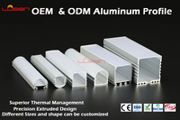 Perfil de Extrusión de Aleación de Aluminio 6063-T5 para Tiras de Luces LED, Decoraciones, Servicio de Corte LS-078