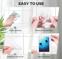 Pads adhésifs nano double face, imperméables, sans dommages, amovibles, bandes de fixation robustes, transparentes, sans résidus, adhérence forte