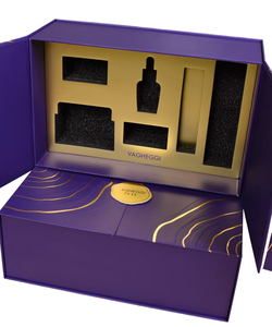 Custom Double Door Rigid Packaging for Skincare Products Gold Silver Logo Printed Durable Hot Features Nail Polish Oil Different - Product Image 2