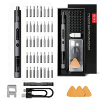Vis pour appareils, kit de réparation sans fil de précision 50-en-1, mini tournevis électrique, 3 réglages de couple et lumière LED pour PC