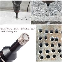 Foret diamanté professionnel JOWIN Tools, refroidi à la cire, 6 mm, M14, brasé sous vide, pour carrelage en porcelaine, granit, marbre