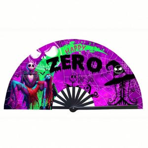 Customized Rainbow Plastic Folding <b>Hand</b> Fans for Rave Parties and Business Gifts <b>Made</b> From Durable <b>Paper</b> - Product Image 2