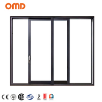 Ventanas y puertas de aluminio con riel, puerta corredera, balcón, Patio, ventana corredera, ventanas de China, ventanas correderas plegables, partición