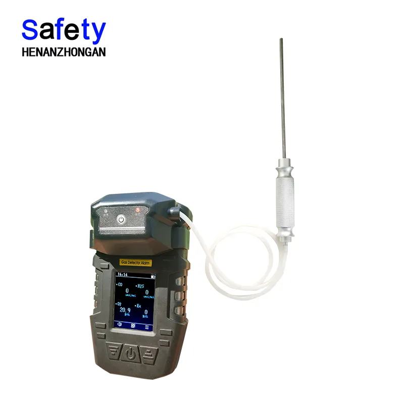 portable electrochemical multi-gas detector  toxic gas 6 in 1 gas analyzer  nox co h2s cl2 test meter