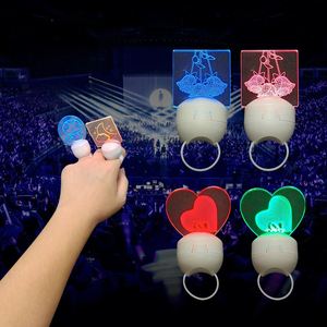 Eco-Friendly Acrylic Ring <b>Light</b> 15 RGB Colors Personalized Logo Printing LED Lamp ROMANCE Style Business Gift <b>Party</b> Supplies - Product Image 6