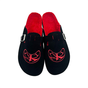 Sabots Personnalisés Mi-Ouvrés pour Homme, <span class=keywords><strong>Mules</strong></span> en Cuir avec Soutien de la Voûte Plantaire, Sabots Doublés en Fausse <span class=keywords><strong>Fourrure</strong></span>, Chaussons en Liège à Enfiler - Product Image 3